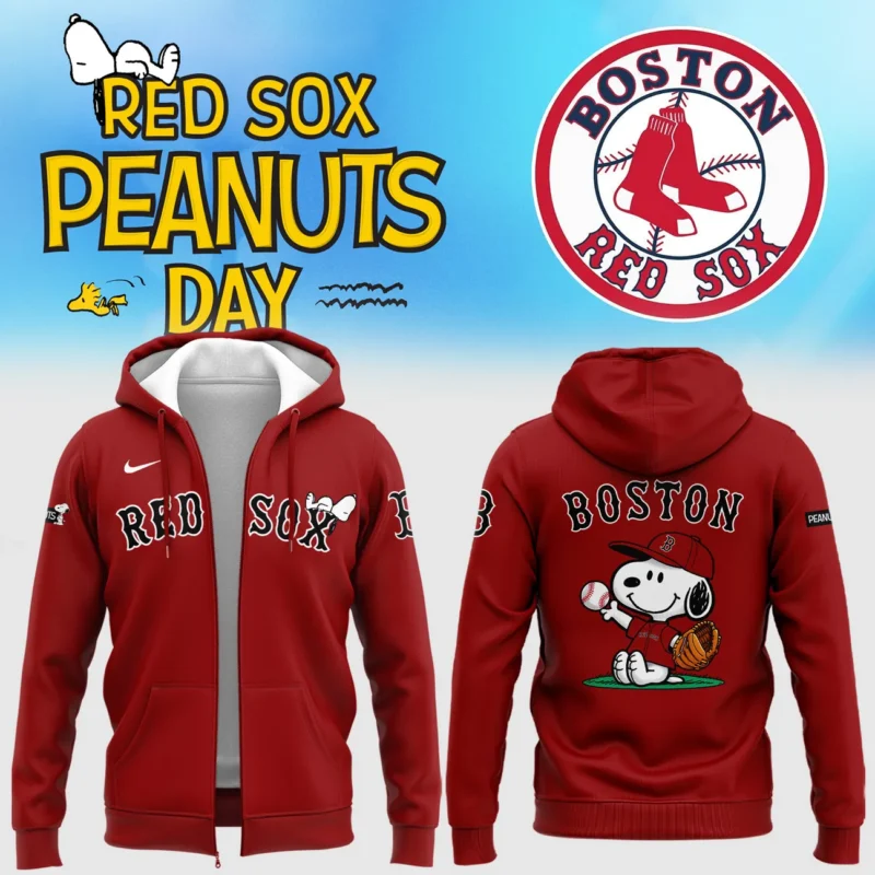 Red Sox Peanuts Snoopy Zip Hoodie Special Edition