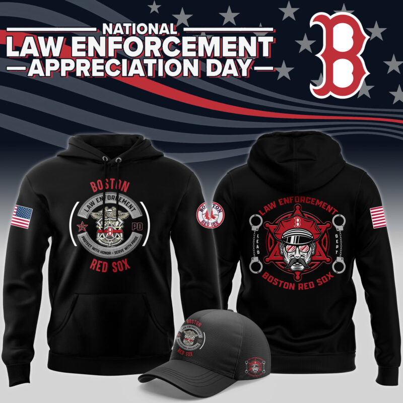 DP-Boston Red Sox 2024 Law Enforcement Appreciation Day Premium Limited Hoodie