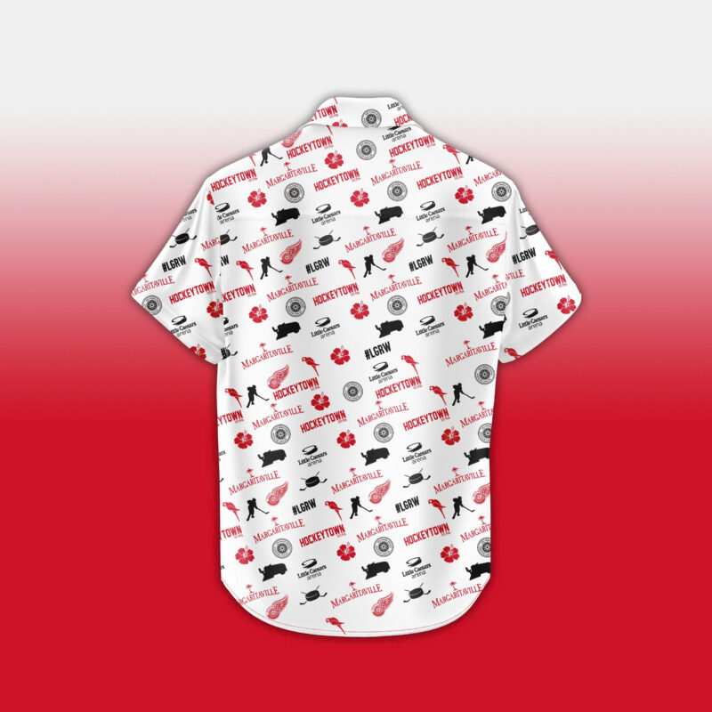 Detroit Red Wings x Margaritaville Night Premium Limited Hawaii Shirt - Image 3