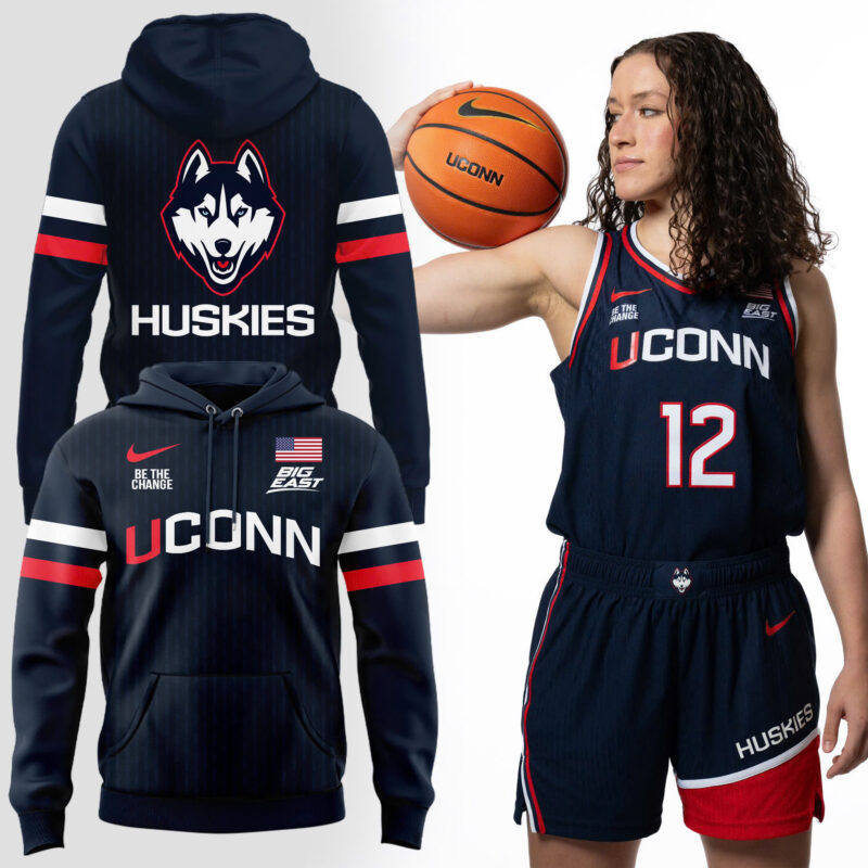 Limited Edition 2025 Navy Blue Uniform UConn Women’s Basketball Hoodie