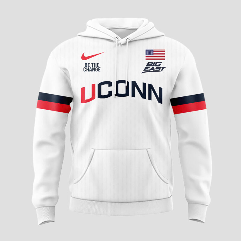 Limited Edition 2025 White Uniform UConn Women’s Basketball Hoodie - Image 2