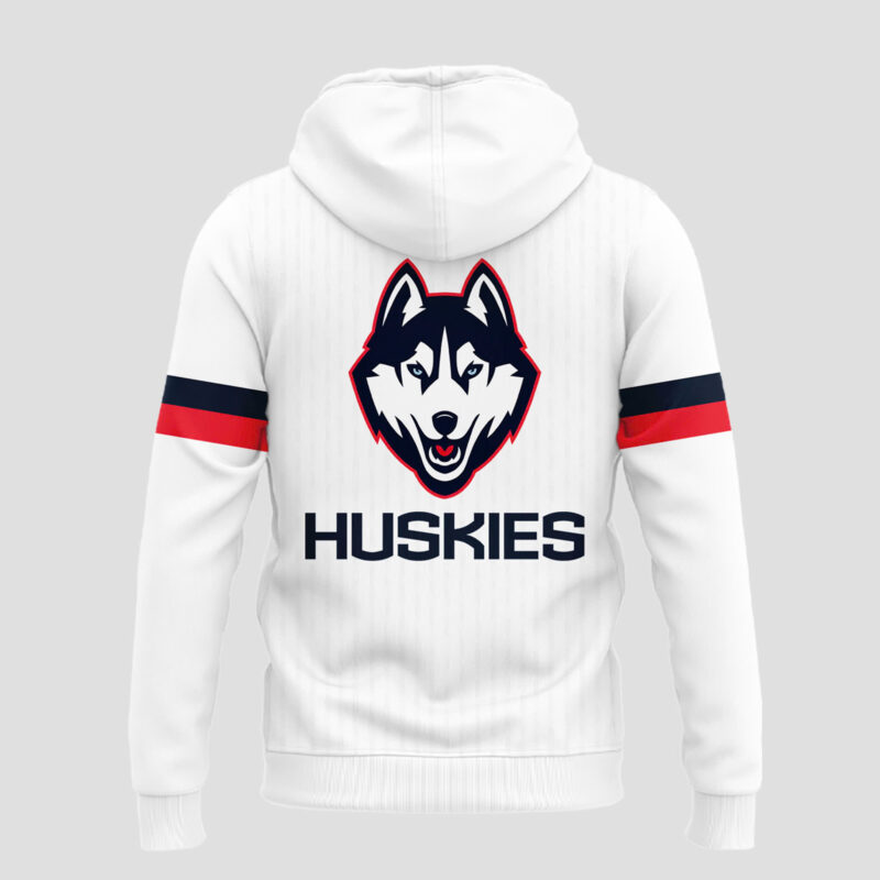 Limited Edition 2025 White Uniform UConn Women’s Basketball Hoodie - Image 3