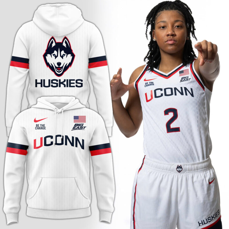 Limited Edition 2025 White Uniform UConn Women’s Basketball Hoodie