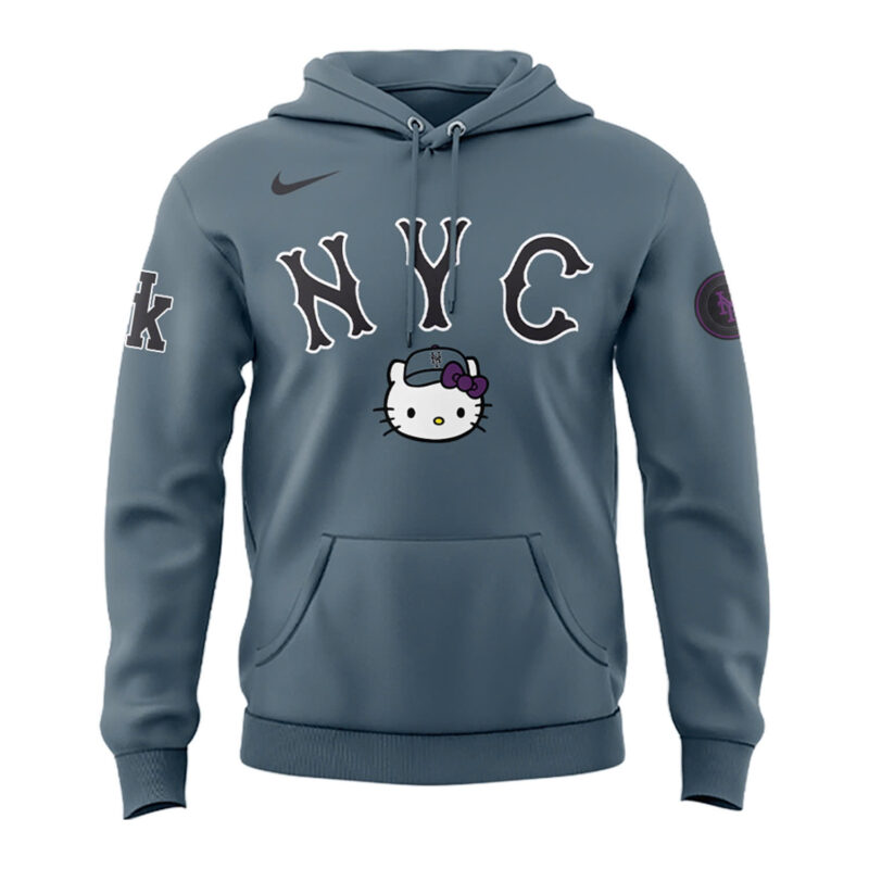Special Hello Kitty New York Mets Hoodie - Image 2