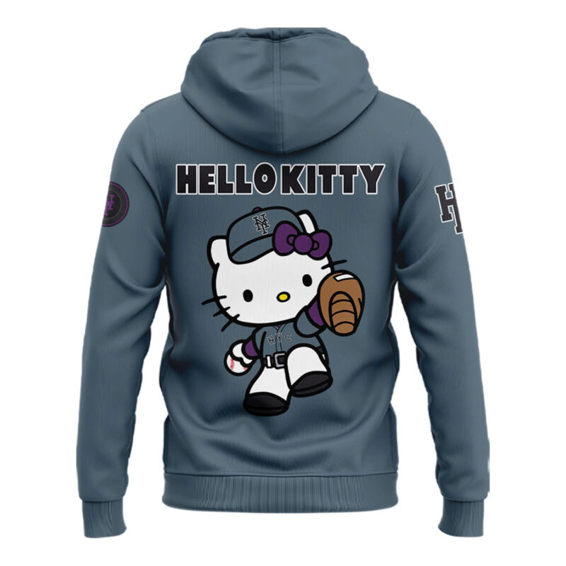 Special Hello Kitty New York Mets Hoodie - Image 3