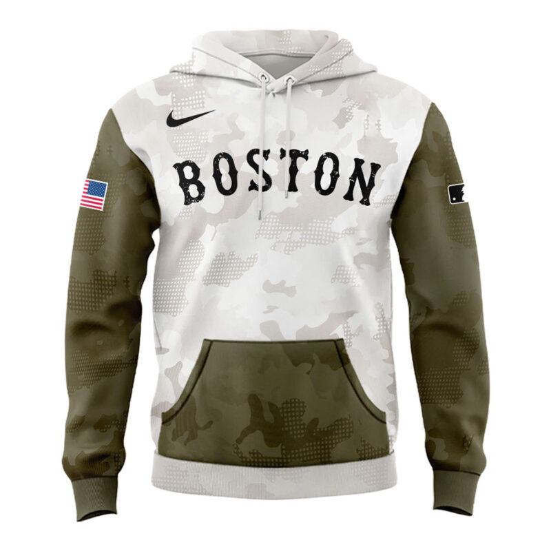 Special 2025 Armed Forces Day Red Sox Hoodie - Image 2