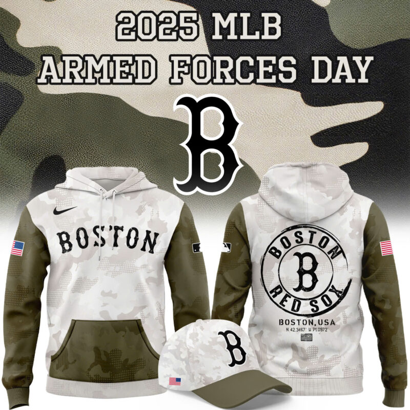 Special 2025 Armed Forces Day Red Sox Hoodie