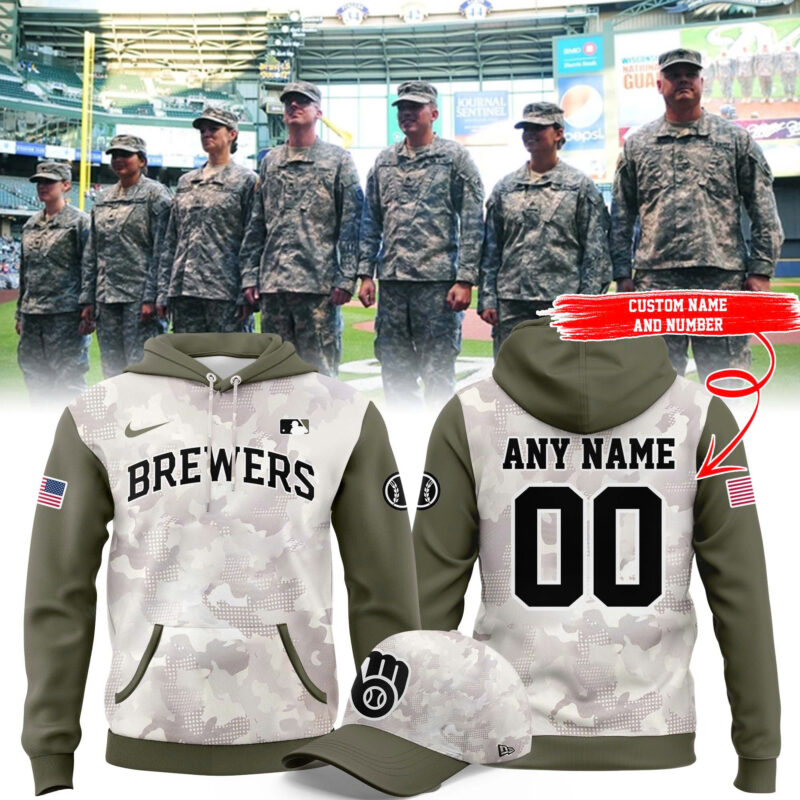 Special New Beige/Olive 2025 Armed Forces Day MB Hoodie Custom Name Numbers