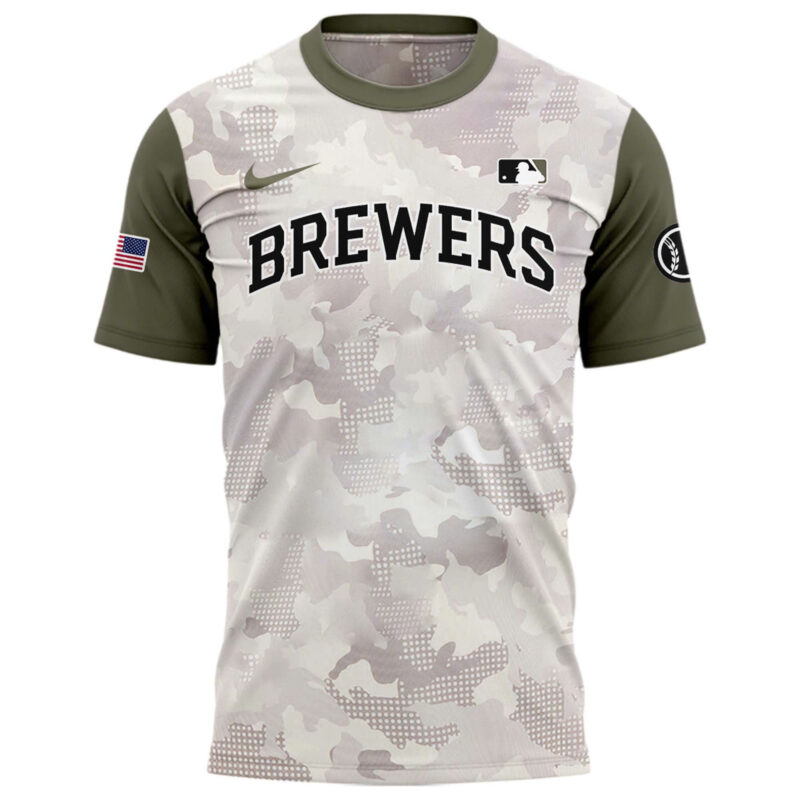 Special New Beige/Olive 2025 Armed Forces Day MB Tshirt Custom Name Numbers - Image 2
