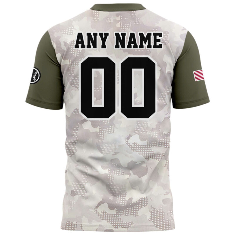 Special New Beige/Olive 2025 Armed Forces Day MB Tshirt Custom Name Numbers - Image 3