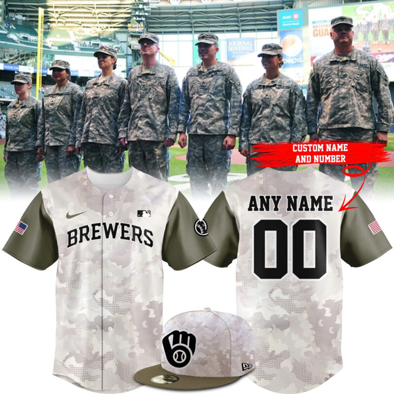 Special New Beige/Olive 2025 Armed Forces Day MB Baseball Jersey Custom Name Numbers