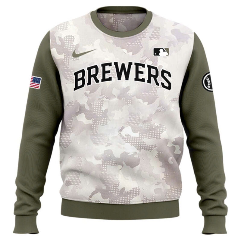 Special New Beige/Olive 2025 Armed Forces Day MB Sweatshirt - Image 2