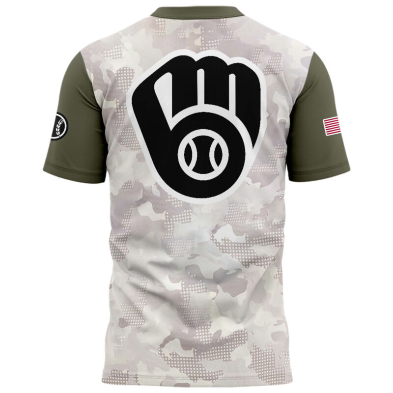 Special New Beige/Olive 2025 Armed Forces Day MB Tshirt - Image 3