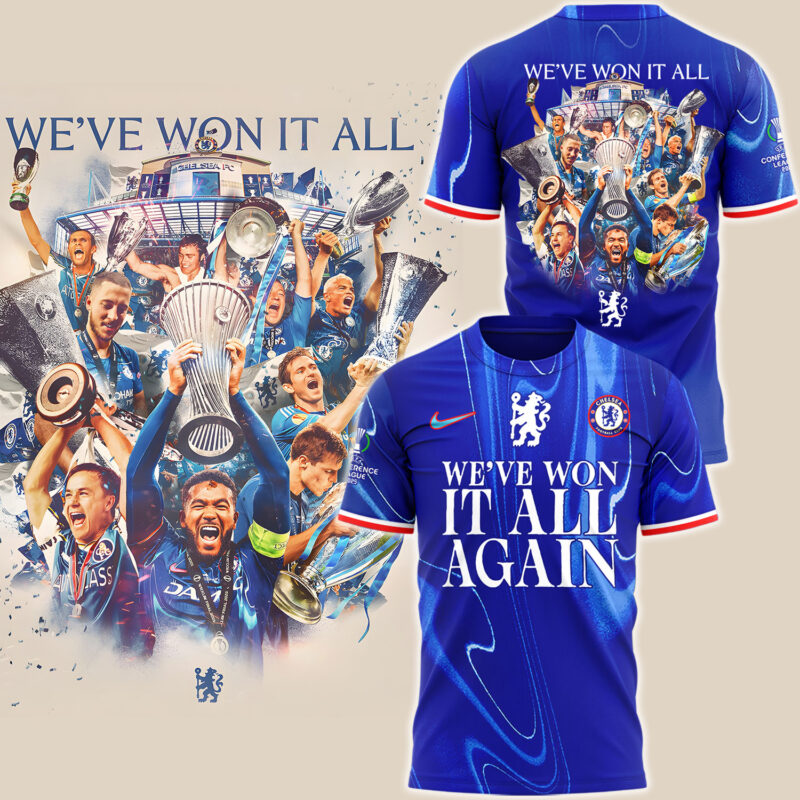 Chelsea UECL Winners Limited Edition 2025 T shirt