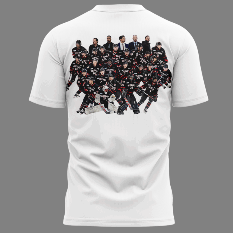 Special Edition Northern Manitoba Blizzard T-Shirt Turnbull Cup Champions! - Image 3