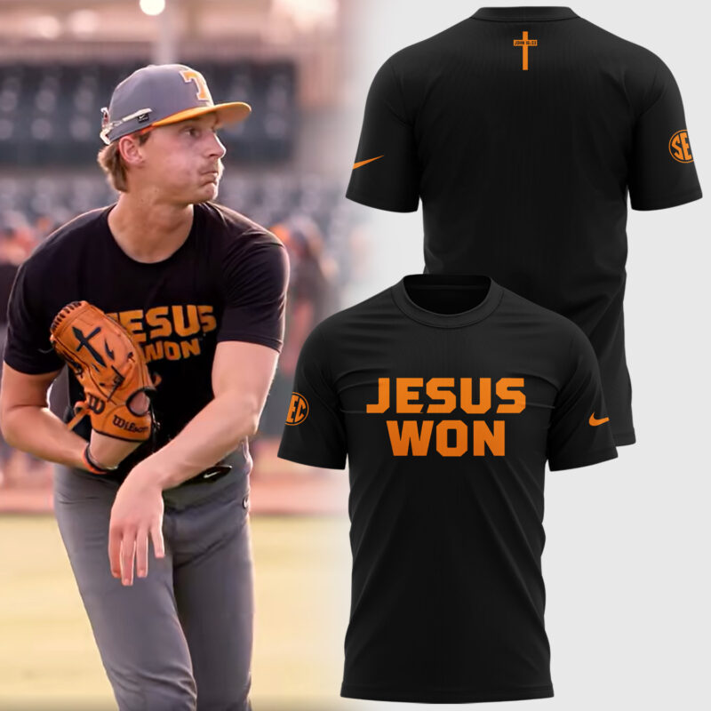 Special Edition Tennessee Baseball JESUS WON TShirt 2025