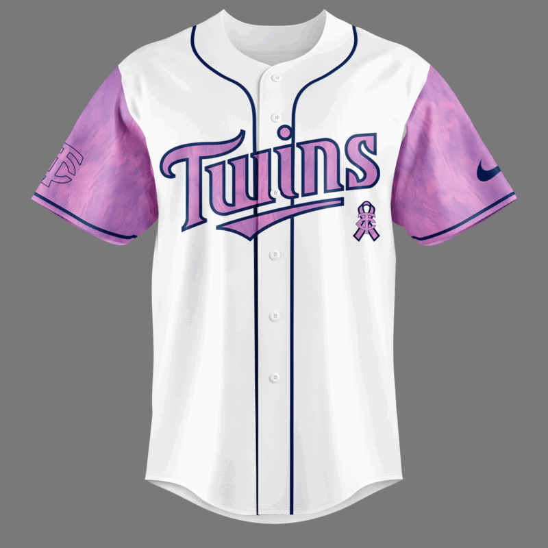 Special New Minnesota Twins Fights Cancer Jersey 2025 Custom - Image 2