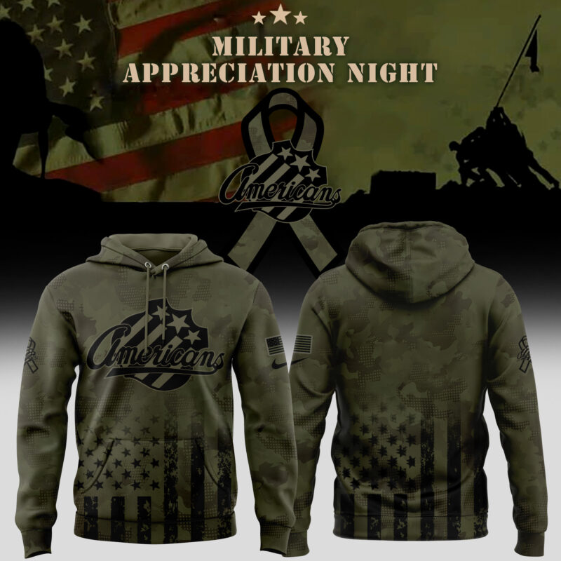 Limited Edition Rochester Americans x Military Appreciation Hoodie 2025