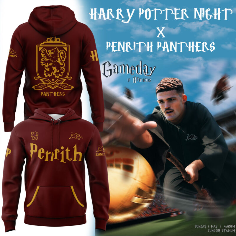 Harry Potter X Penrith Panthers NRL Limited Edition 2025 Hoodie