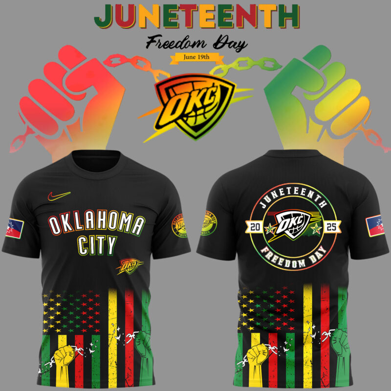 Limited Edition OKC Thunder June Nineteenth Tshirt 2025