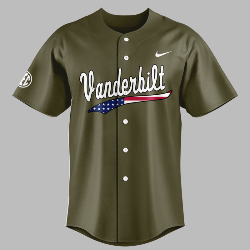 Limited Edition Vanderbilt Baseball Military Appreciation Jersey 2025 - Image 2