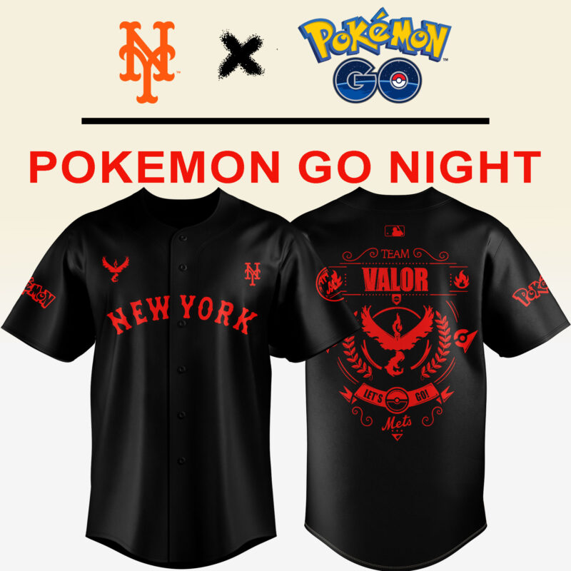 Limited Edition New York Mets x Pokemon Team Valor Jersey 2025