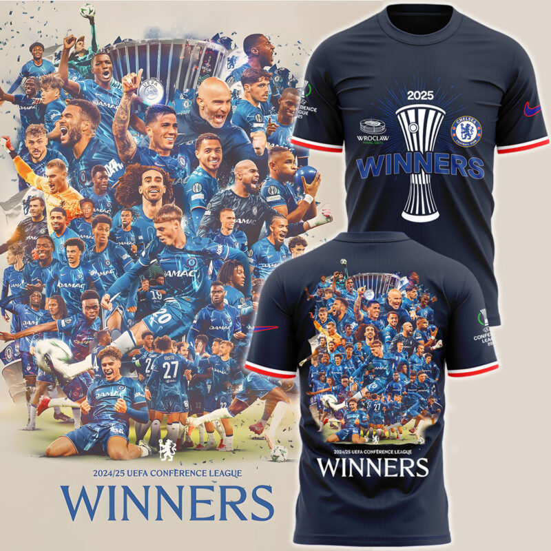 Chelsea UECL Winners Limited Edition 2025 T shirt MO