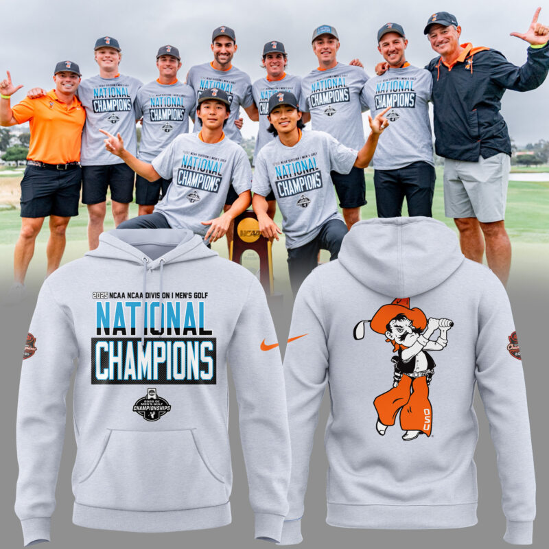 Oklahoma State Cowboys 2025 NCAA Men's Golf National Champions HOODIE