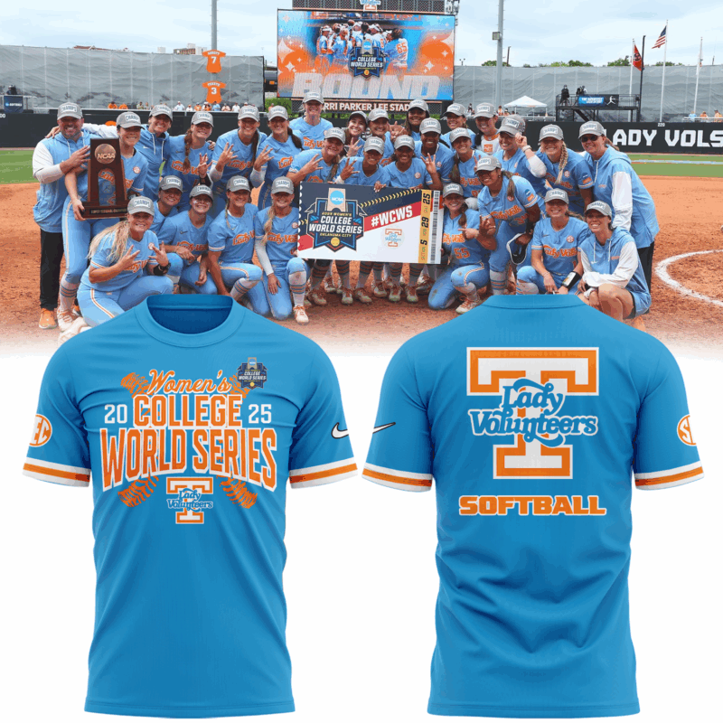 Tennessee Lady Vols 2025 NCAA Softball Women's College World Series    T shirt