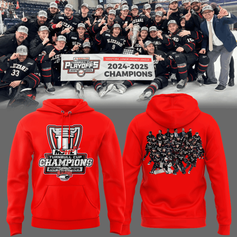 Special Edition Northern Manitoba Blizzard Hoodie Turnbull Cup Champions!