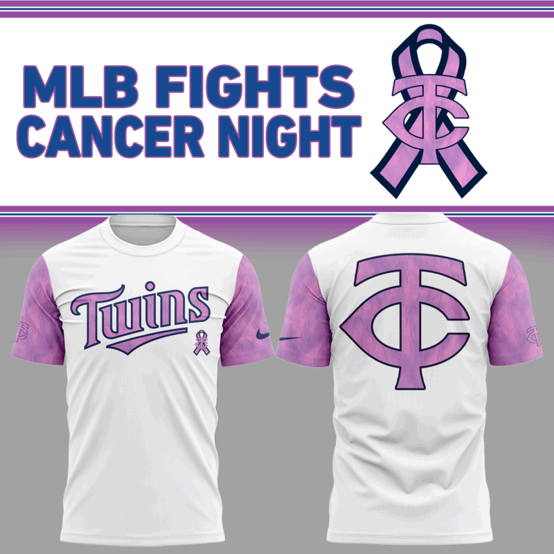 Special New Minnesota Twins Fights Cancer Tshirt 2025