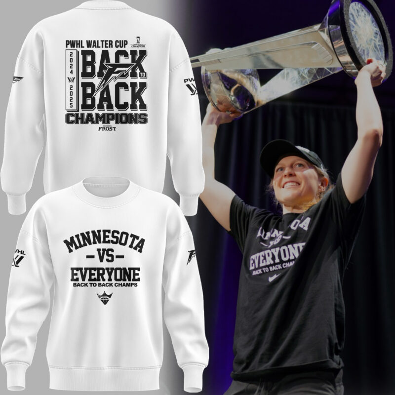 Special New All White Minnesota Vs Everyone Sweatshirt