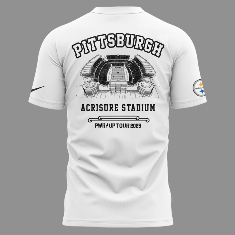 Limited Edition AC/DC x Pittsburgh Steelers Tshirt 2025 - Image 3