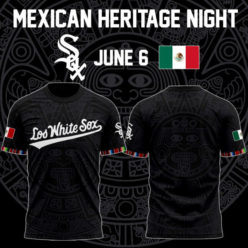 2.Special Edition Chicago White Sox Mexican Heritage Night Tshirt 2025