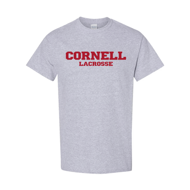 Cornell Lacrosse with C Back Logo Tee