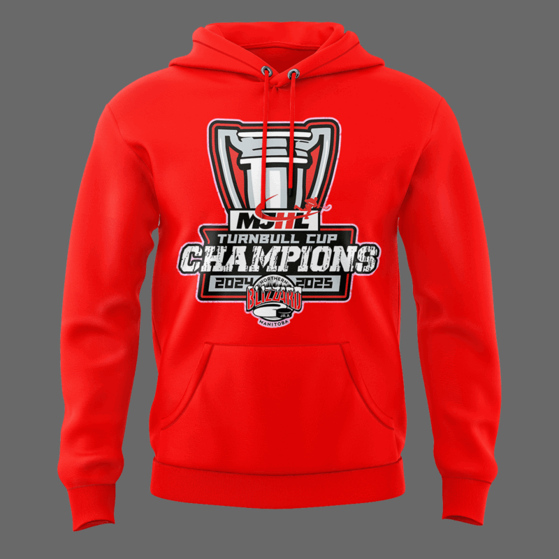 Special Edition Northern Manitoba Blizzard Hoodie Turnbull Cup Champions! - Image 2