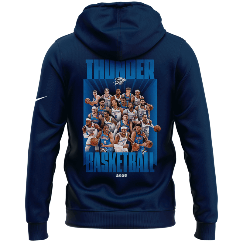 OKC THUNDER 2025 WESTERN CONFERENCE FINALS CHAMPIONS HOODIE - Image 3
