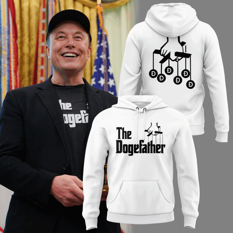 Special New Elon Musk The Dogefather Hoodie 2025