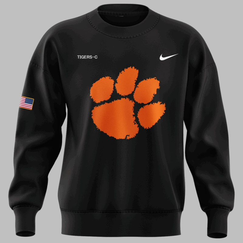 Limited Edition Clemson Softball Military Appreciation Black Sweat - Image 2