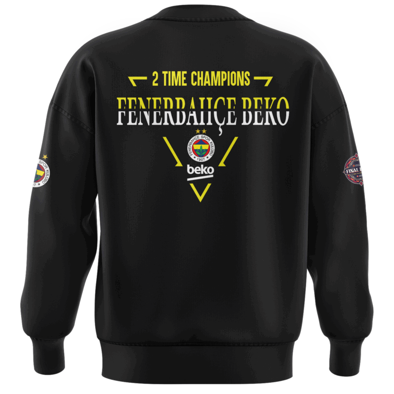 Exclusive Versio _EuroLeague Fenerbahçe Beko Champions Black Sweat 2025 - Image 3