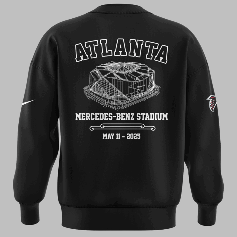 Limited Edition The Big Ass Stadium Tour x Atlanta Falcons Black Sweat 2025 - Image 3