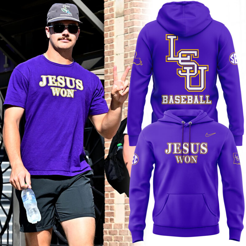 LSU Baseball JESUS WON  Limited Edition 2025 Hoodie