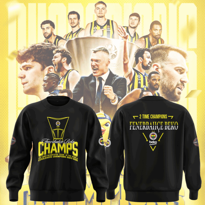 Exclusive Versio _EuroLeague Fenerbahçe Beko Champions Black Sweat 2025