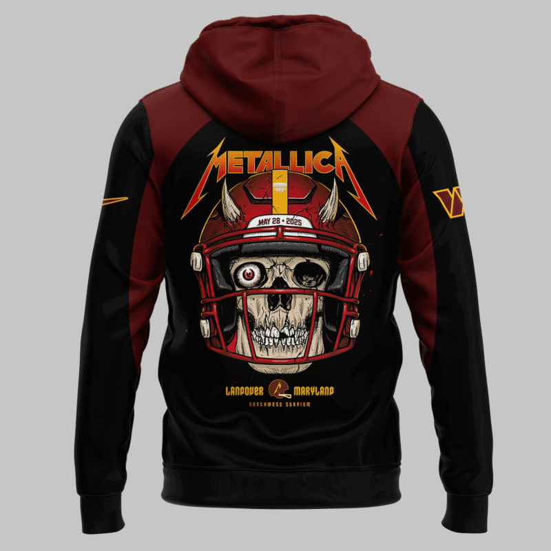 Limited Edition M72 World Tour With Pantera And Suicidal Tendencies x Washington Commanders Hoodie 2025 - Image 3