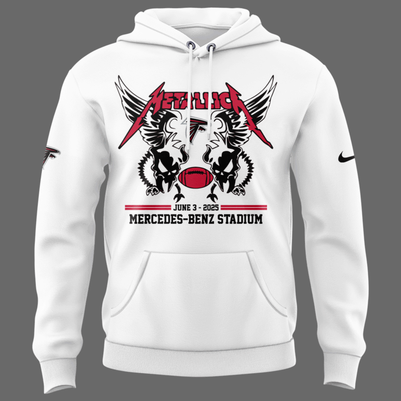 Limited Edition M72 World Tour x Atlanta Falcons White Hoodie 2025 - Image 2