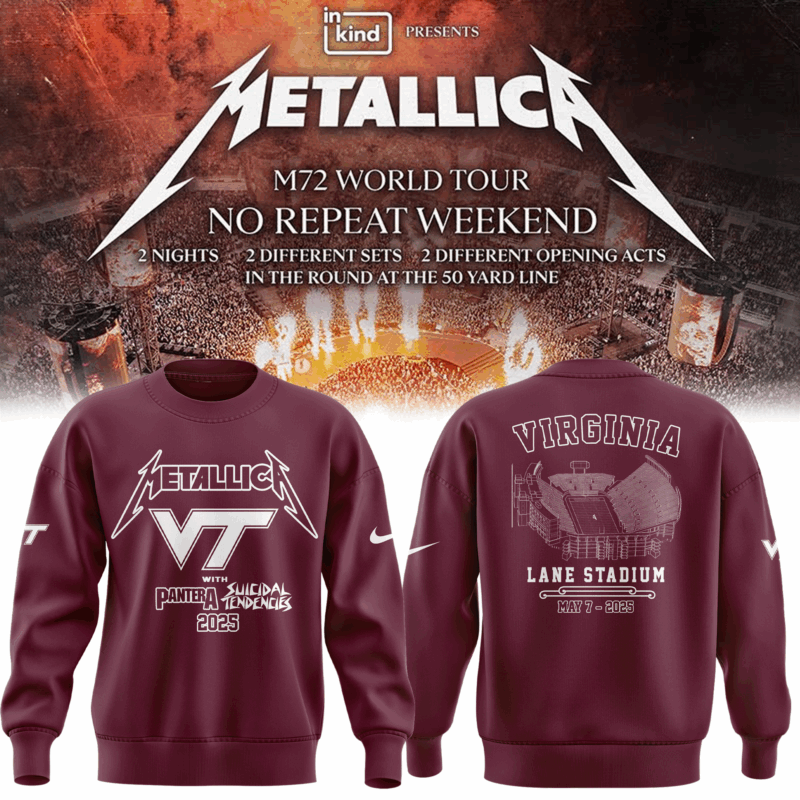 Limited Edition M72 World Tour x Virginia Tech Hokies Sweat 2025