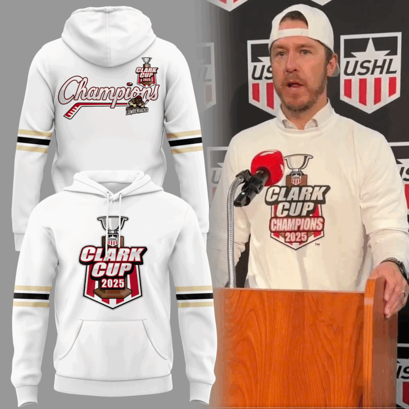 Special New Hoodie Coach Parker Burgess Muskegon Lumberjacks Clark Cup Champions 2025 For Fans