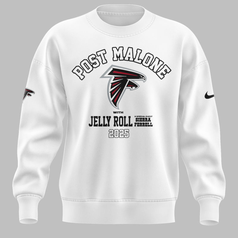 Limited Edition The Big Ass Stadium Tour x Atlanta Falcons White Sweat 2025 - Image 2