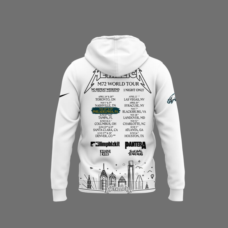 Exclusive Versio M72 World Tour x Philadelphia Eagles Hoodie 2025 - Image 3