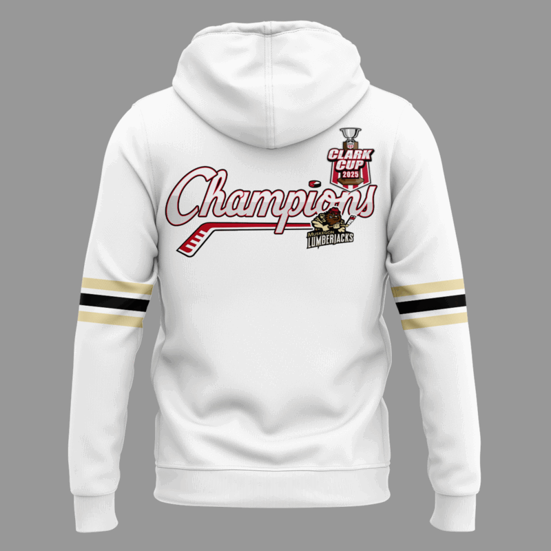 Special New Hoodie Coach Parker Burgess Muskegon Lumberjacks Clark Cup Champions 2025 For Fans - Image 3